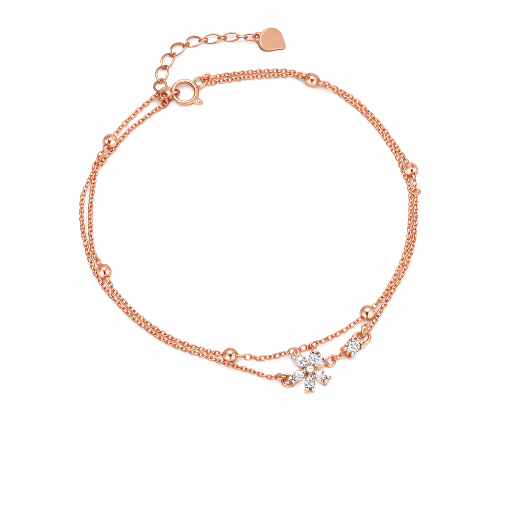Sterling Silver Cherry Blossom Bracelet