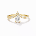 Serene – Pear Cut Moissanite Ring