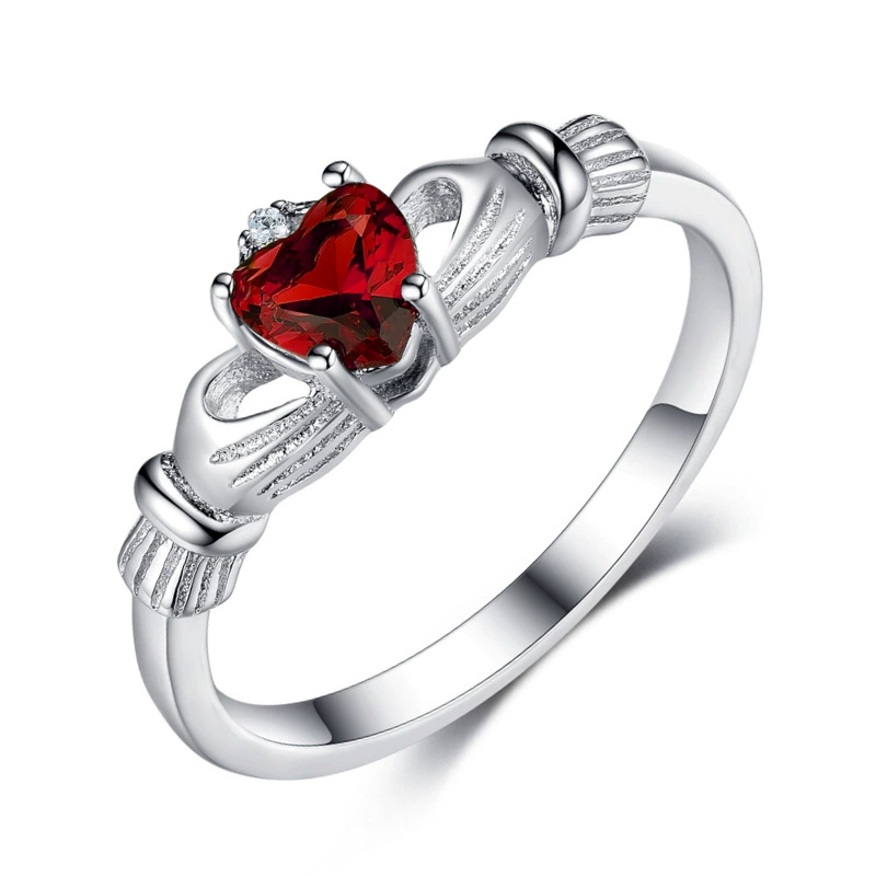 Róisín – Claddagh Crown Heart Ring - Image 4