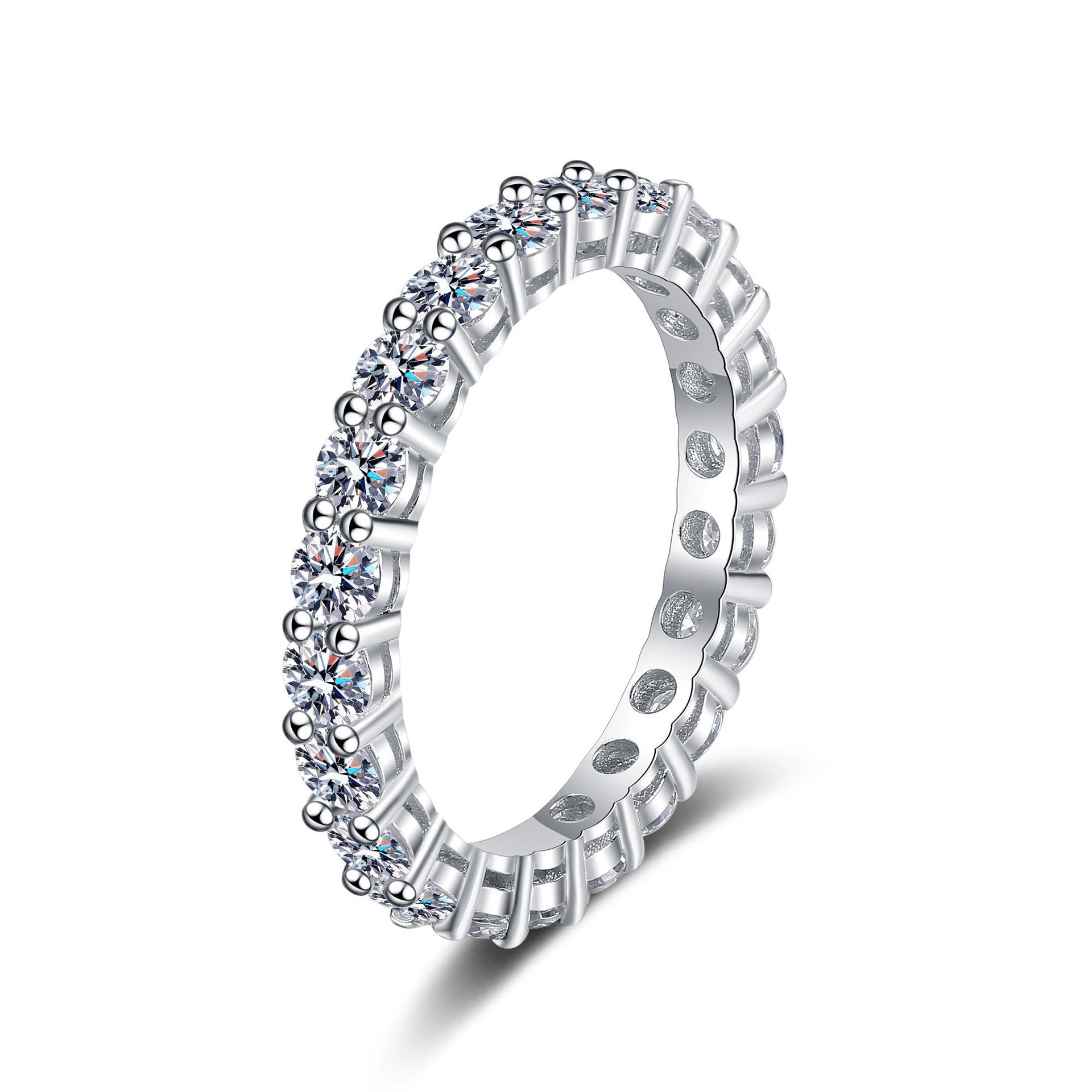 Elegant 925 Silver Moissanite Ring - Image 3