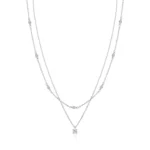 Lunara Double Layer Crystal Necklace