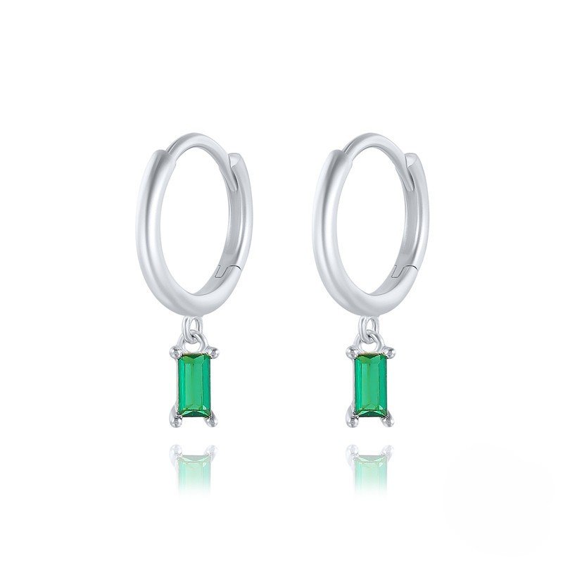 emerald huggie earrings – Éire Emerald Hoops