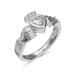 Éire Claddagh Heart Crown Ring