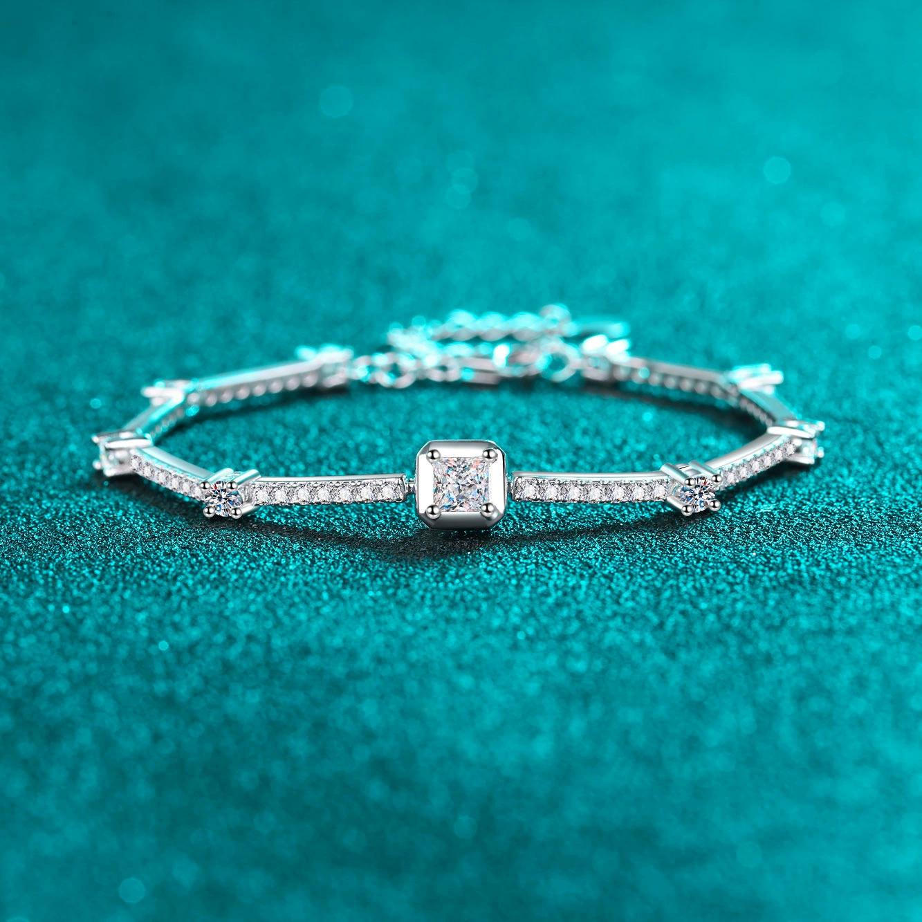 Minimalist Moissanite Bracelet - Image 2