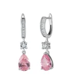 Roselle Grace Pink Teardrop Earrings