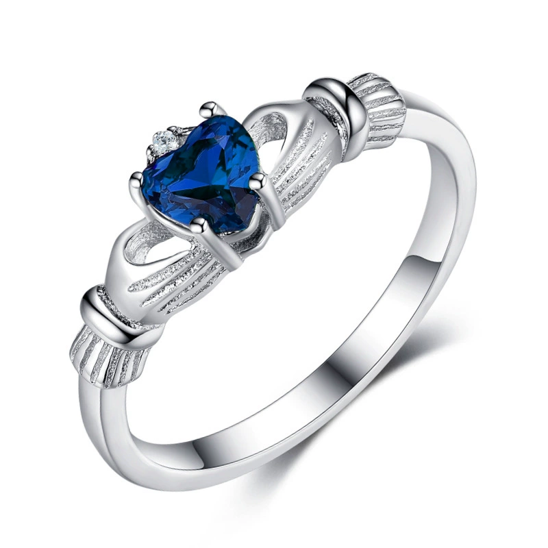 Róisín – Claddagh Crown Heart Ring - Image 2