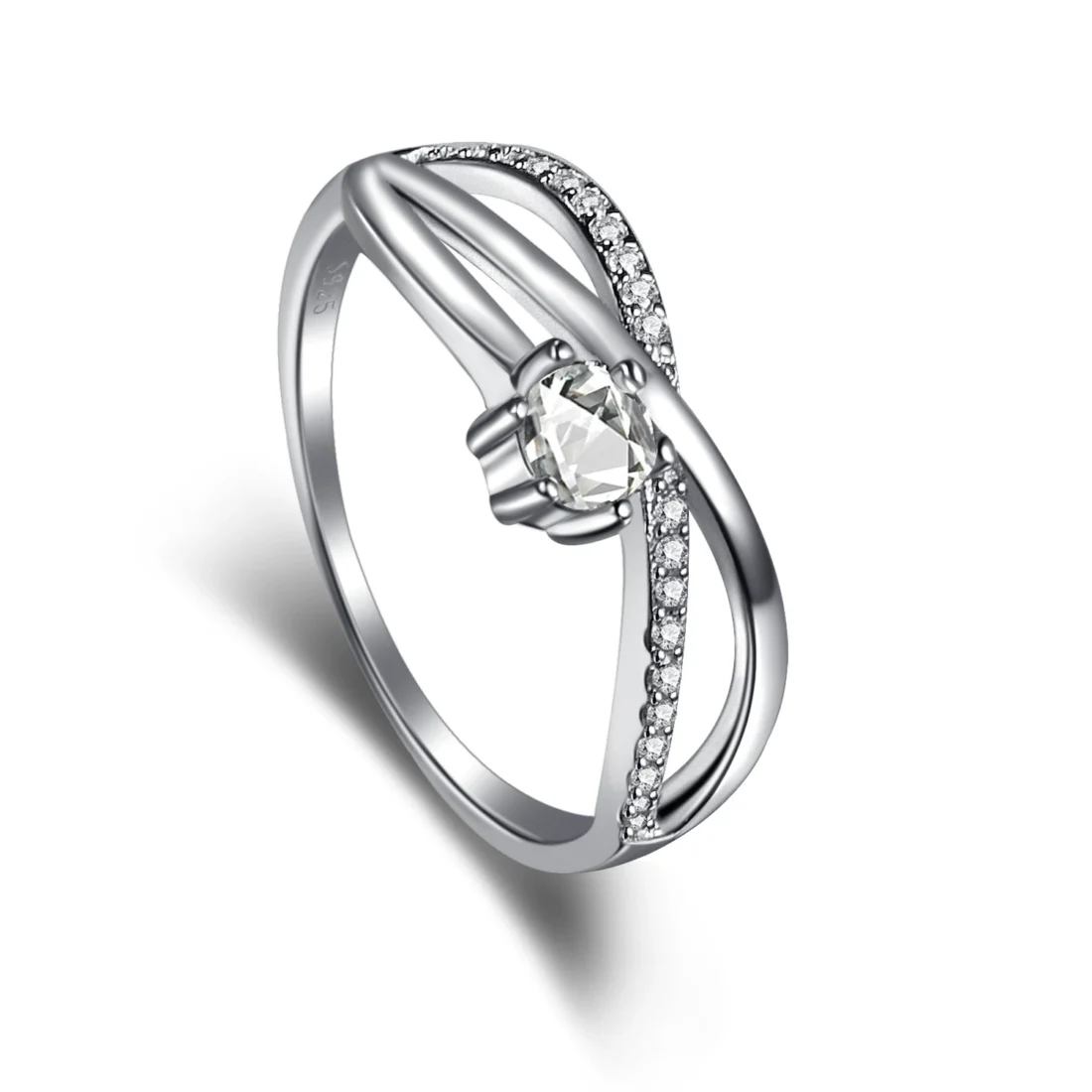 sterling silver infinity ring Eterna