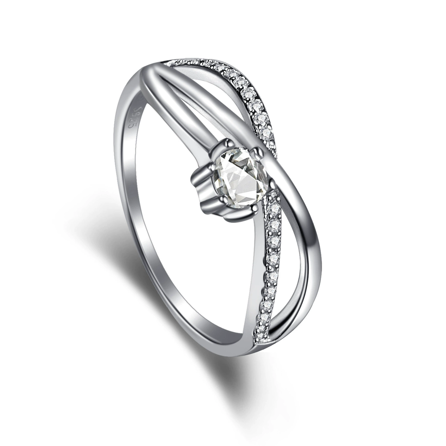 sterling silver infinity ring Eterna
