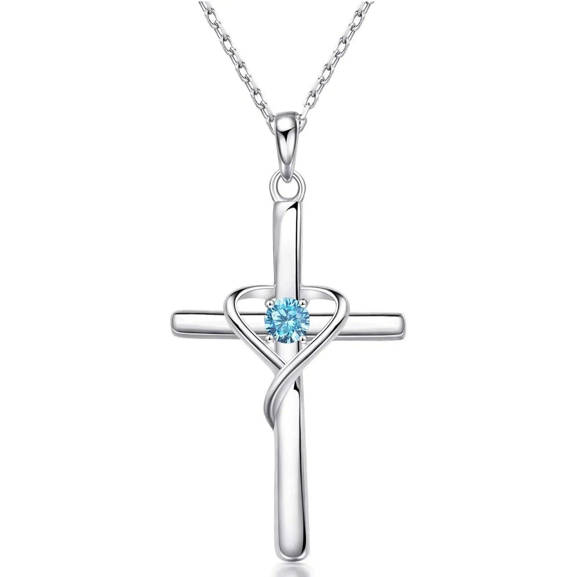 sterling silver cross necklace