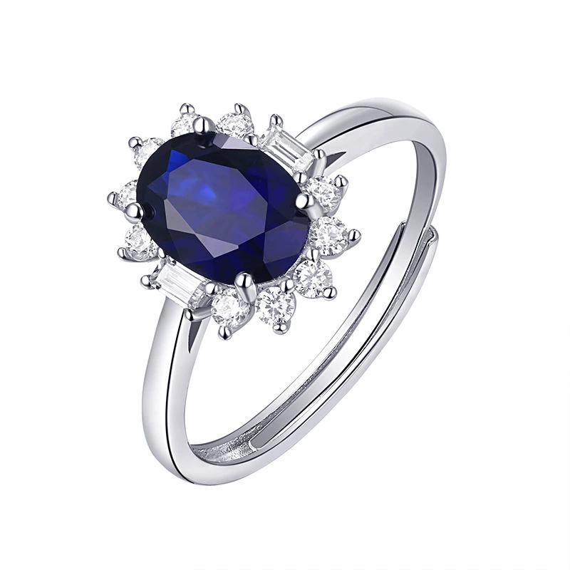 sterling silver sapphire ring aveline midnight sapphire zelvani