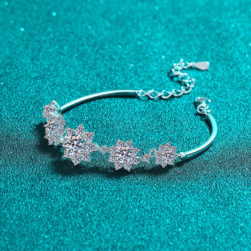 Glaciera Moissanite Snowflake Bracelet - Image 3