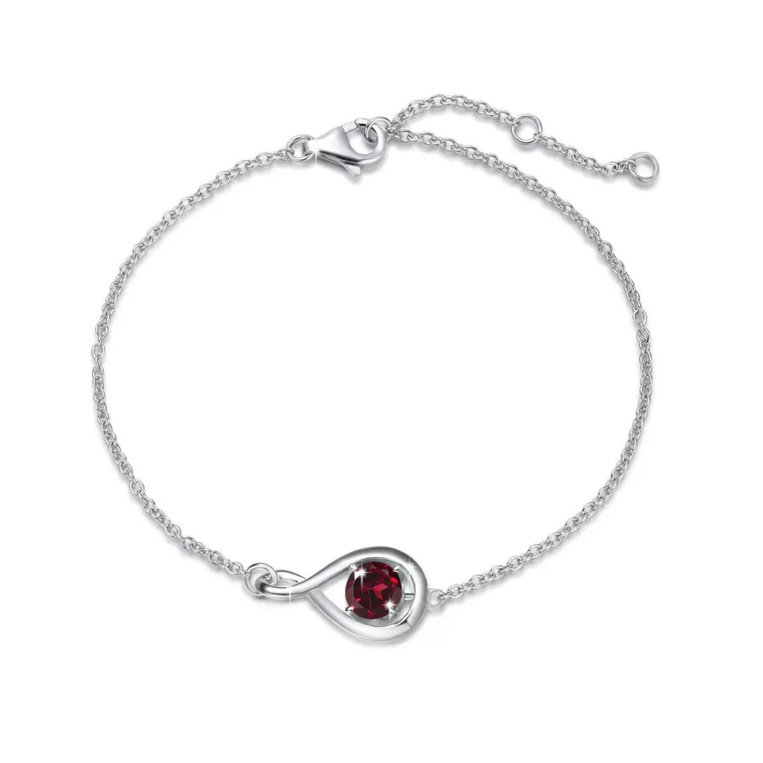Birthstone Bracelet in sterling silver