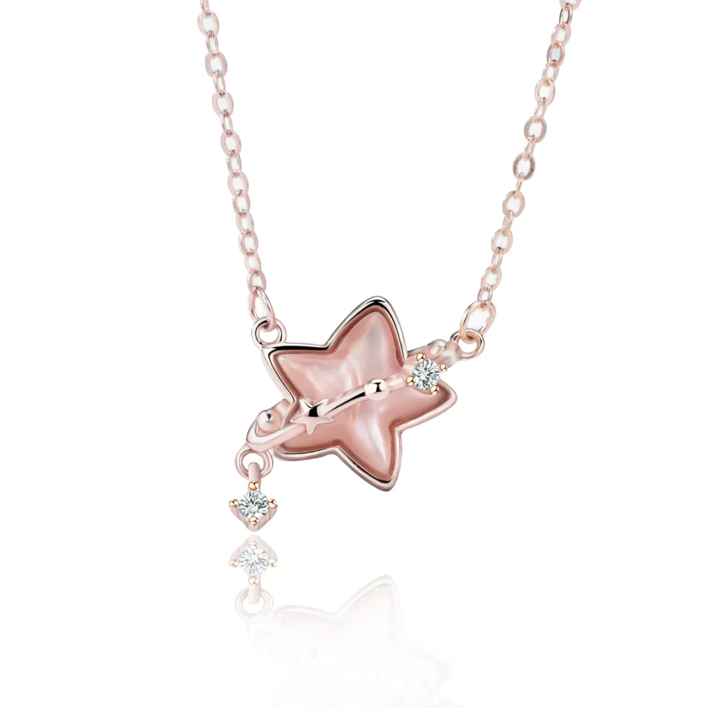 Stellar Whispers Star Pendant Necklace