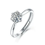 Moissanite Solitaire Ring