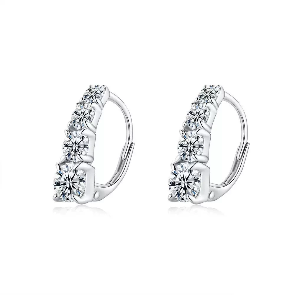 Veyra Radiant Zircon Hoop Earrings