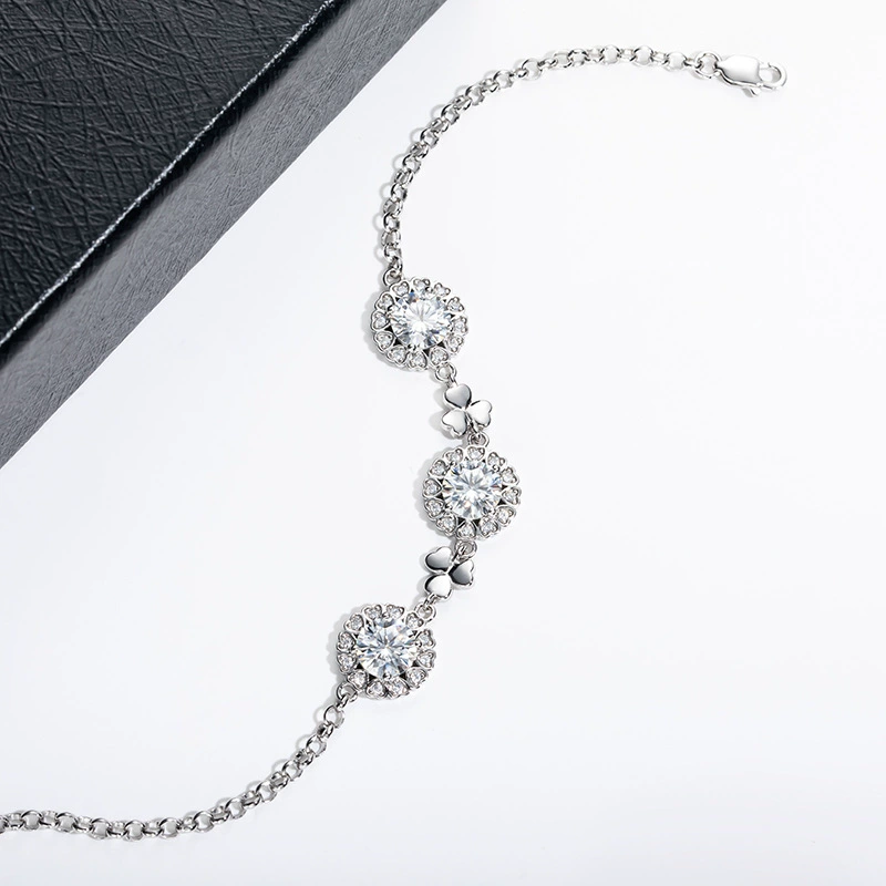 Celestia Hearts 3ct Moissanite Bracelet - Image 2