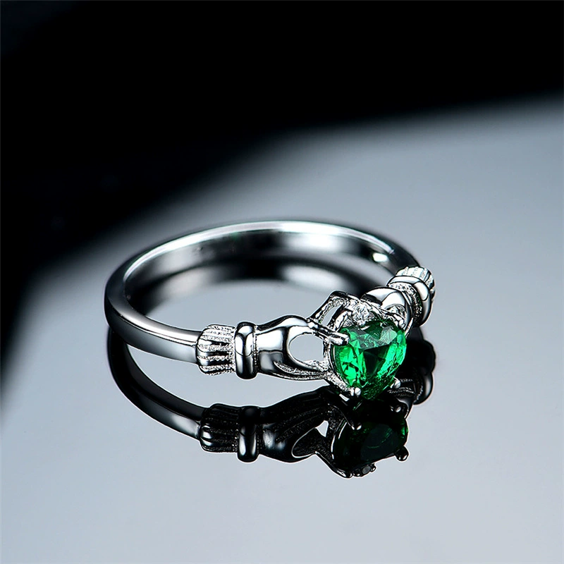 Róisín – Claddagh Crown Heart Ring - Image 3