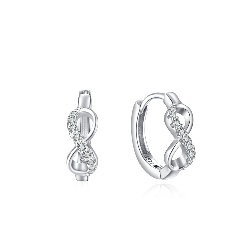 Everline – Sterling Silver Infinity Earrings