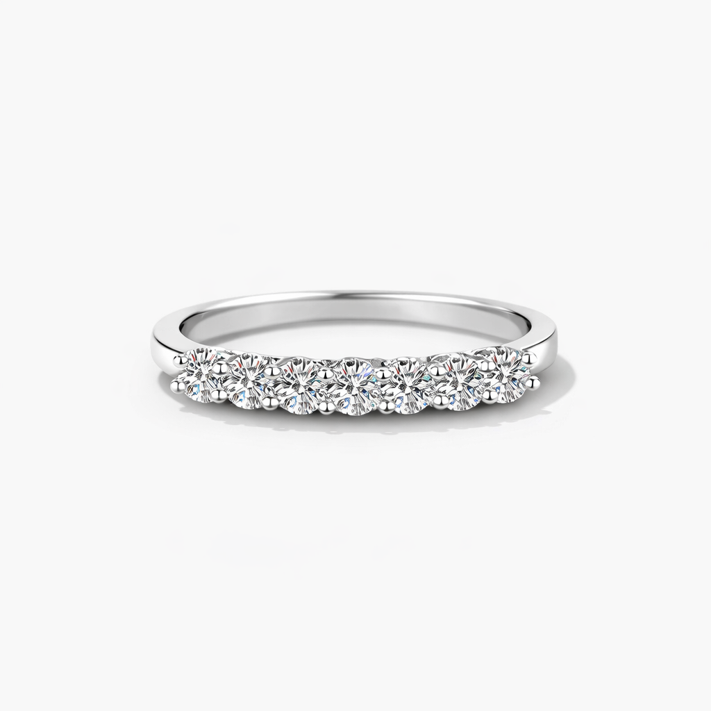 Elegant Moissanite Open Ring