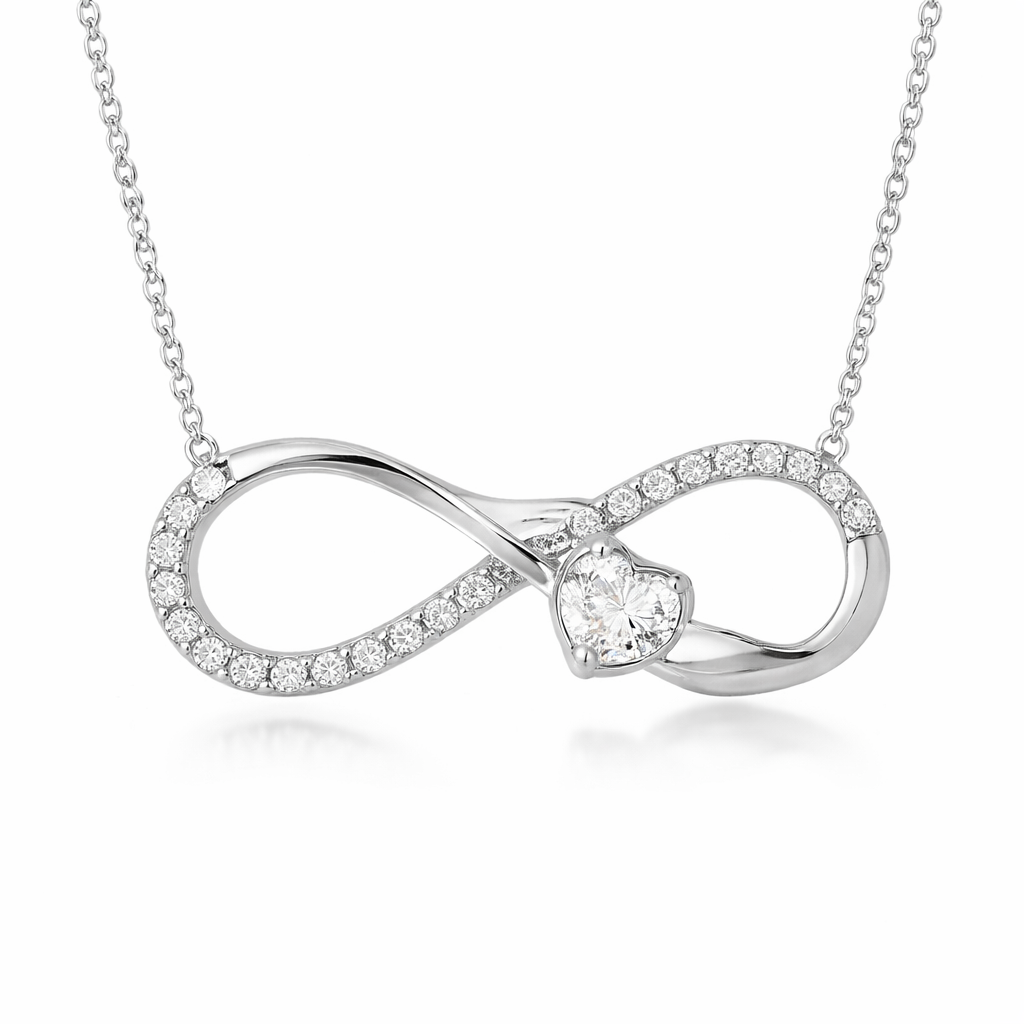Éternelle Heart Infinity Necklace