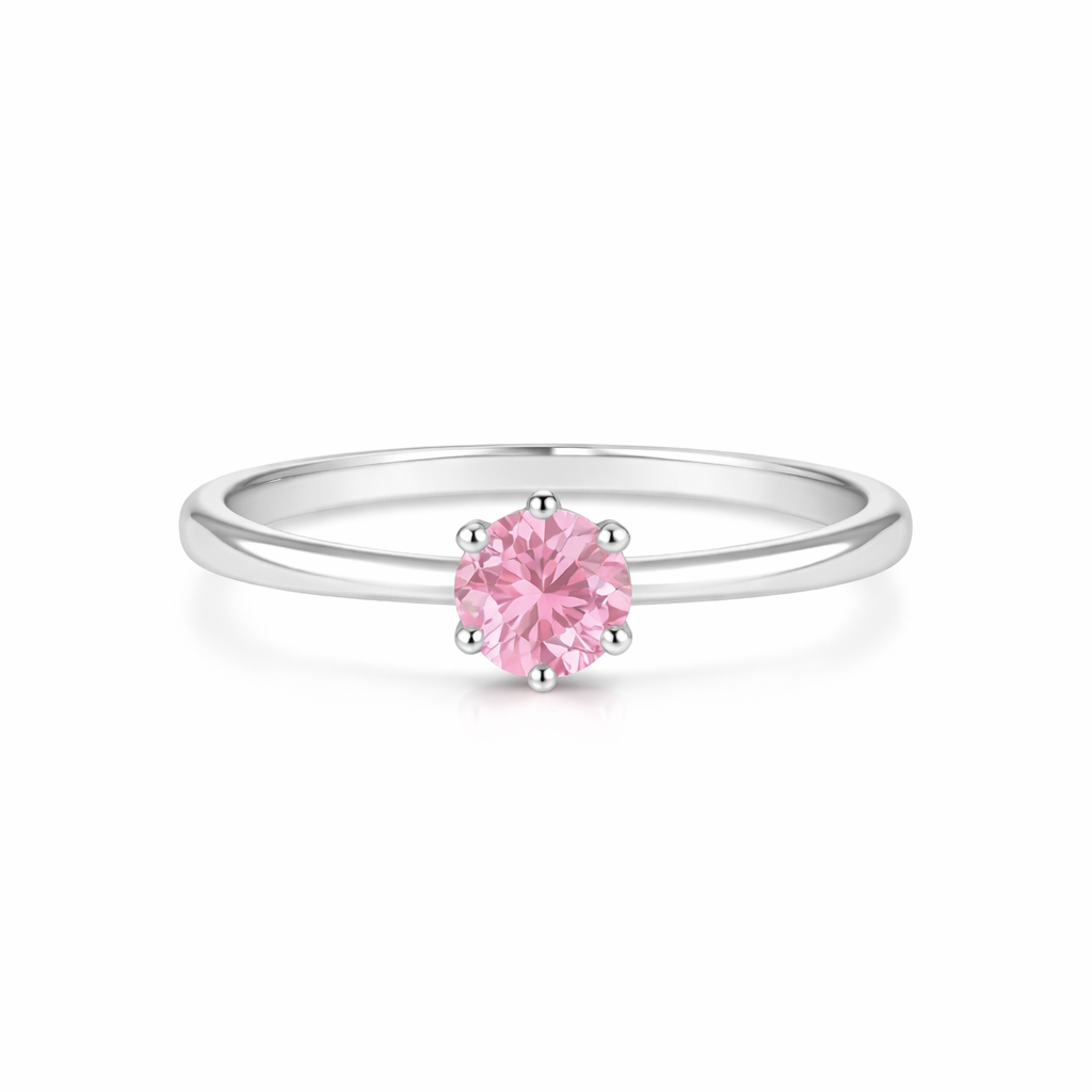 Lumine Solara - Moissanite Six-Claw Ring