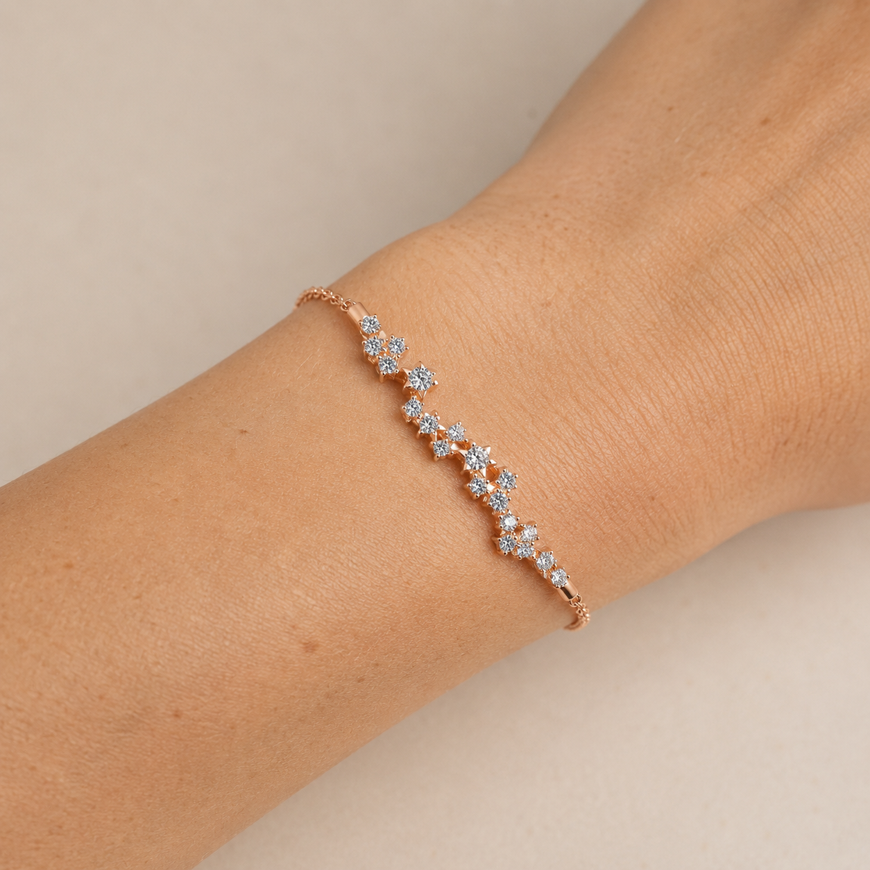 Aurélia Champagne Moissanite Bracelet - Image 2