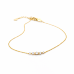 Marielle Gold Zircon Station Bracelet