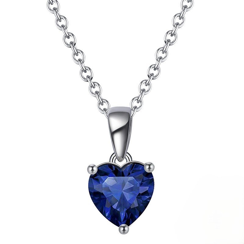 Scarlet Amour Birthstone Heart Necklace - Image 9