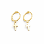 Solás Cross Huggie Earrings